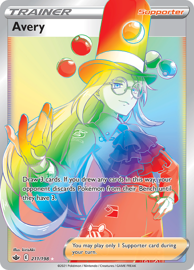 Avery Rare Rainbow (211/198) Chilling Reign