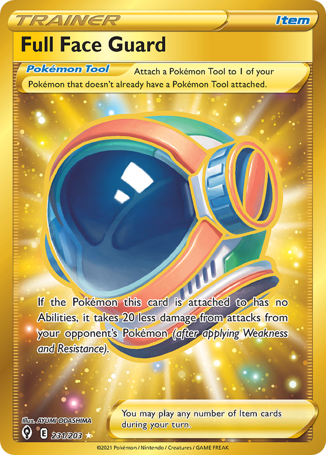 Full Face Guard Rare Secret (231/203) Evolving Skies