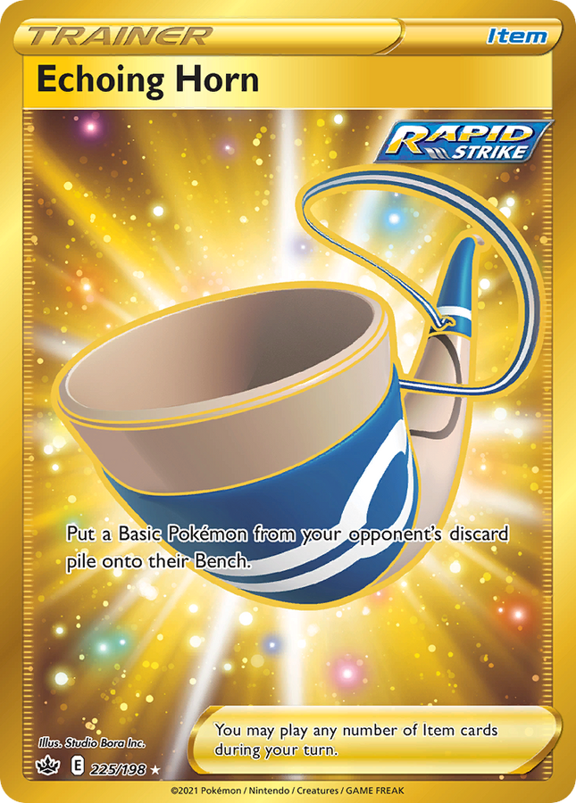 Echoing Horn Rare Secret (225/198) Chilling Reign