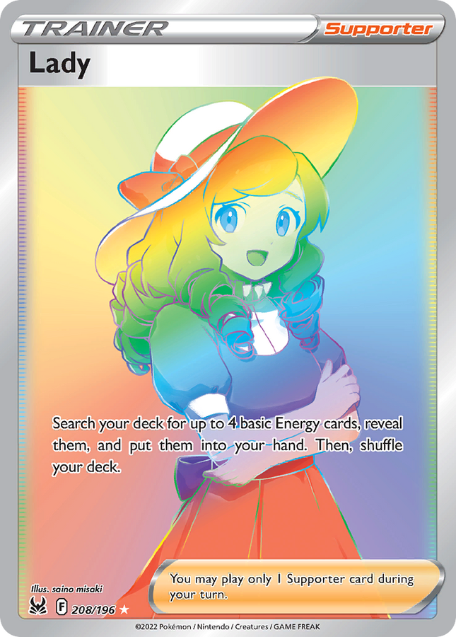 Lady Rare Rainbow (208/196) Lost Origin