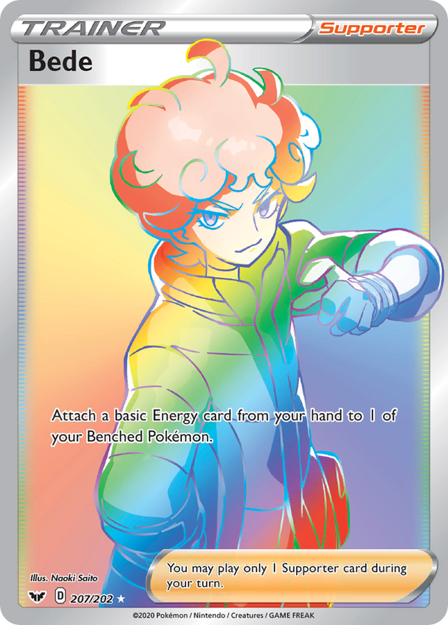 Bede Rare Rainbow (207/202) Sword & Shield