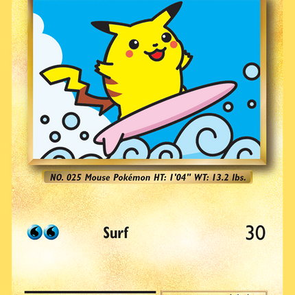 Surfing Pikachu Rare Secret (111/108) Evolutions