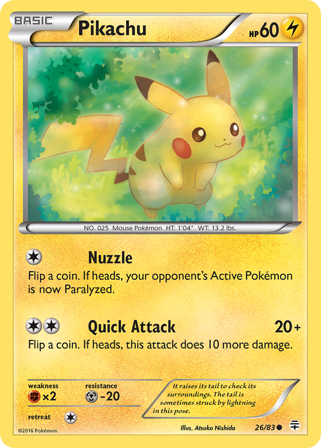 Pikachu Common (26/83) Generations
