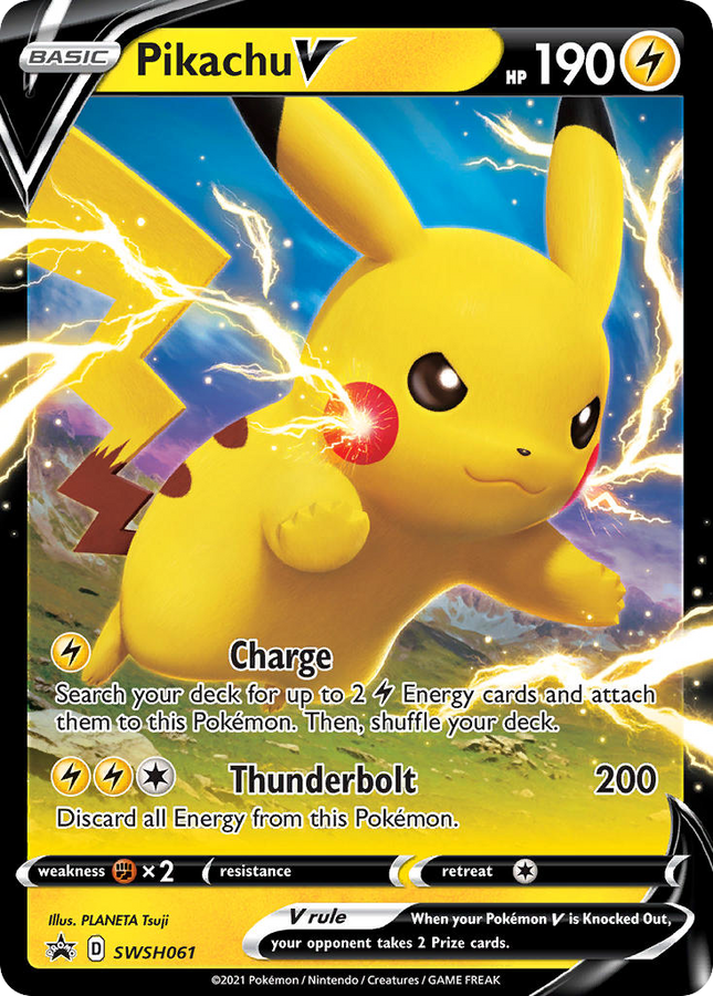 Pikachu V Promo (SWSH061) SWSH Black Star Promos