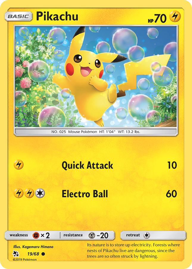 Pikachu Common (19/68) Hidden Fates