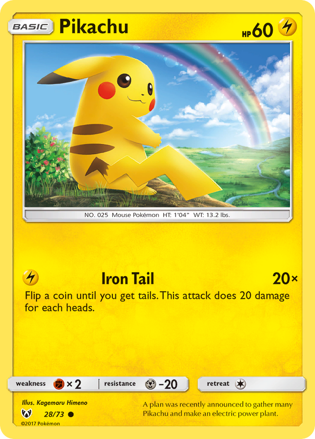 Pikachu Common (28/73) Shining Legends