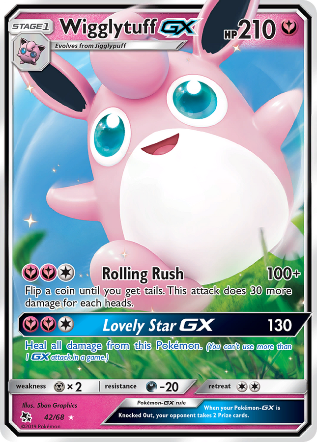 Wigglytuff-GX Rare Holo GX (42/68) Hidden Fates