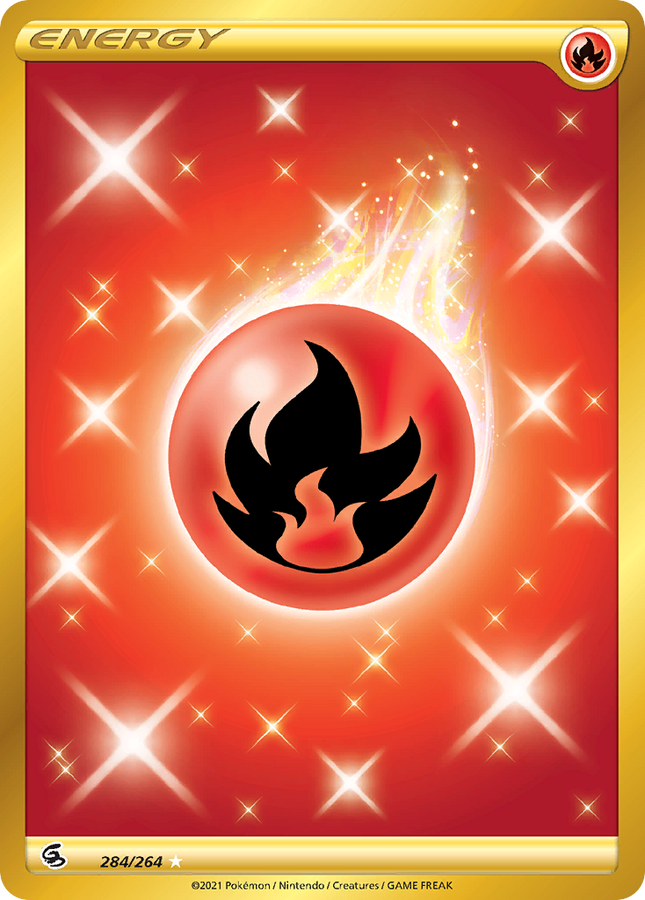 Fire Energy Rare Secret (284/264) Fusion Strike