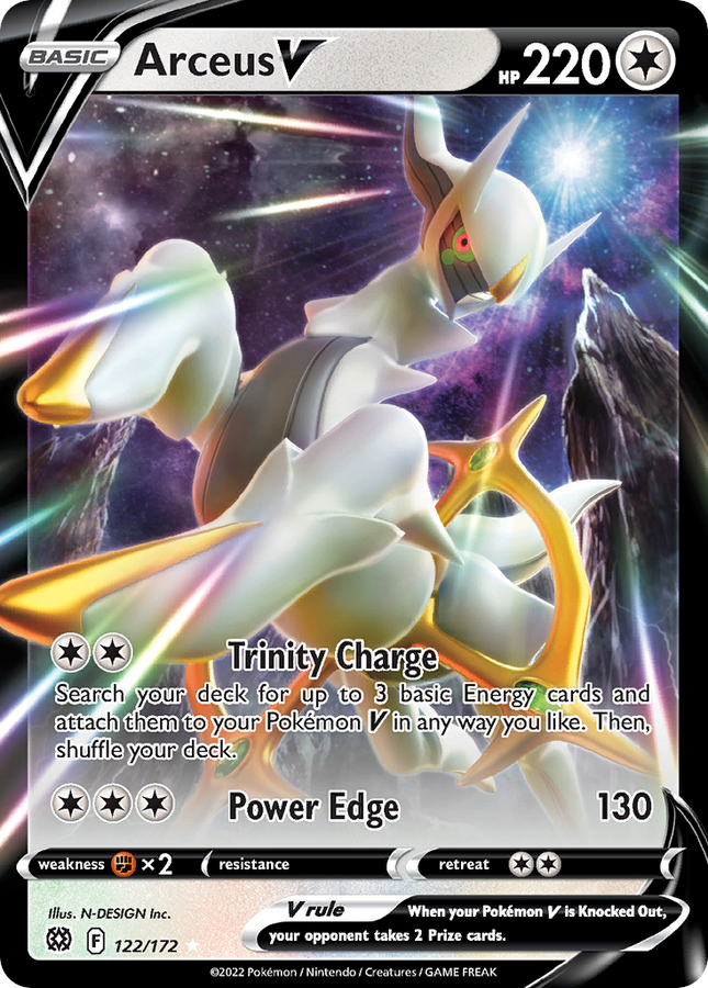 Arceus V Rare Holo V (122/172) Brilliant Stars