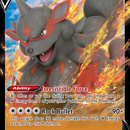 Hisuian Arcanine V Rare Holo V (090/195) Silver Tempest