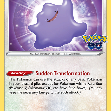 Ditto Rare Holo (053/078) Pokémon GO