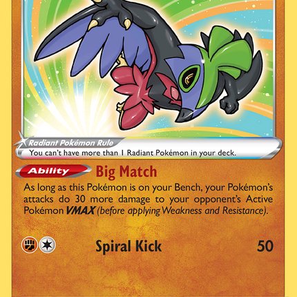 Radiant Hawlucha Radiant Rare (081/189) Astral Radiance
