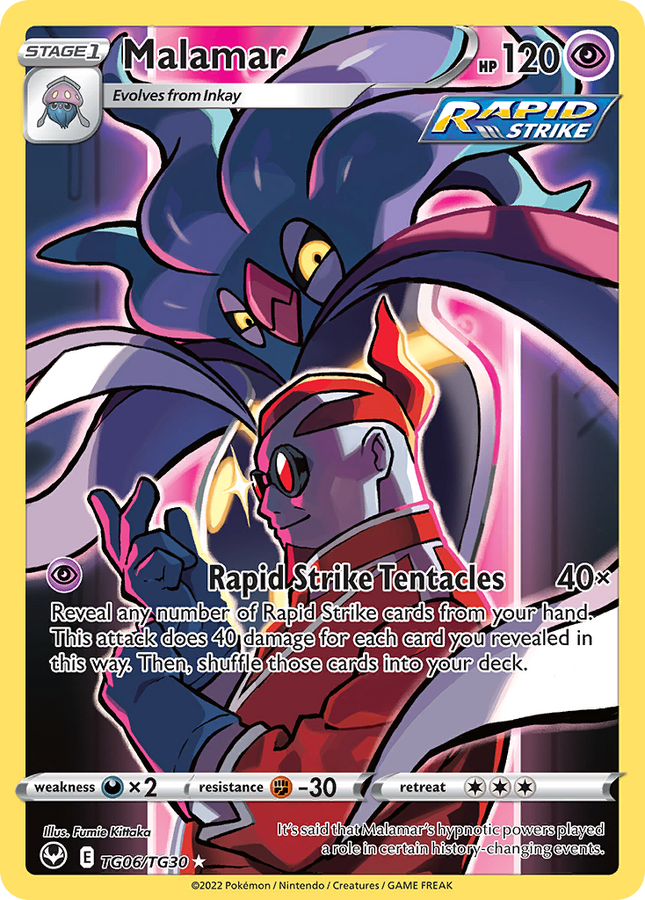 Malamar Trainer Gallery Rare Holo (TG06/TG30) Silver Tempest Trainer Gallery