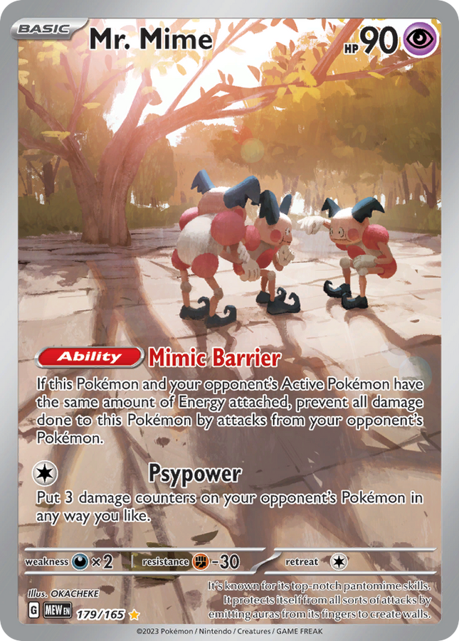 Mr. Mime Illustration Rare (179/165) 151