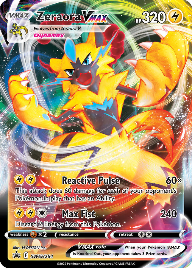 Zeraora VMAX Promo (SWSH264) SWSH Black Star Promos