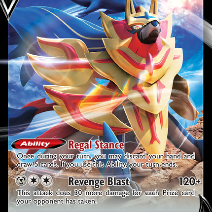 Zamazenta V Rare Holo V (105/172) Brilliant Stars