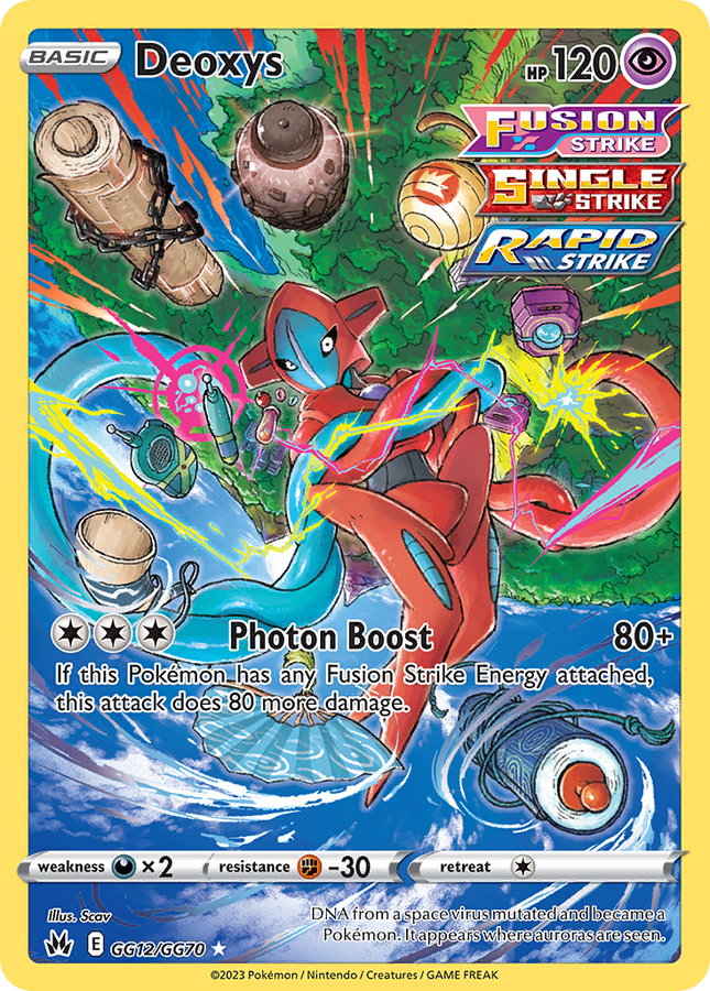 Deoxys Trainer Gallery Rare Holo (GG12/GG70) Crown Zenith Galarian Gallery