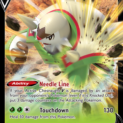 Chesnaught V Rare Holo V (015/195) Silver Tempest
