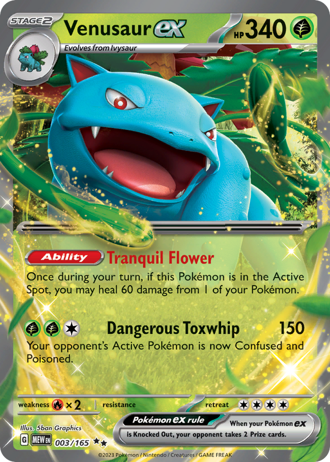 Venusaur ex Double Rare (003/165) 151