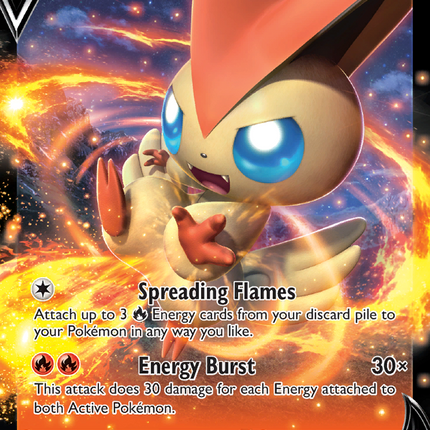 Victini V Rare Holo V (025/202) Sword & Shield