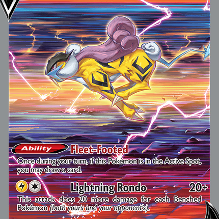 Raikou V Rare Holo V (GG41/GG70) Crown Zenith Galarian Gallery