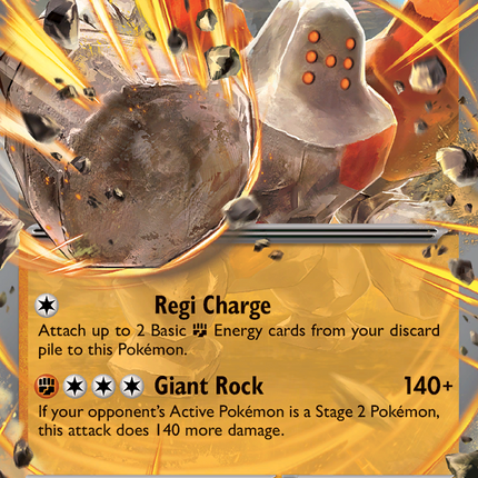 Regirock ex Double Rare (101/182) Destined Rivals