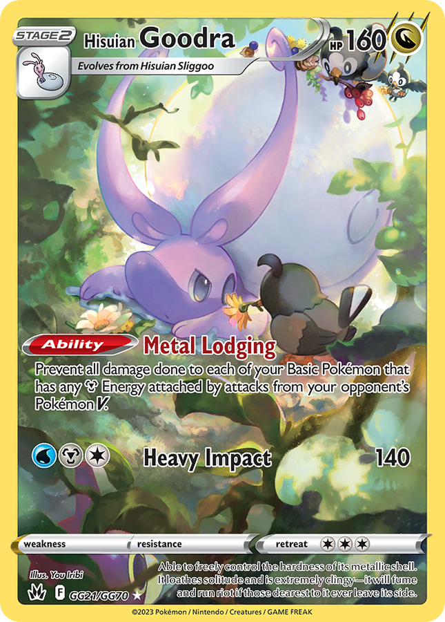 Hisuian Goodra Trainer Gallery Rare Holo (GG21/GG70) Crown Zenith Galarian Gallery