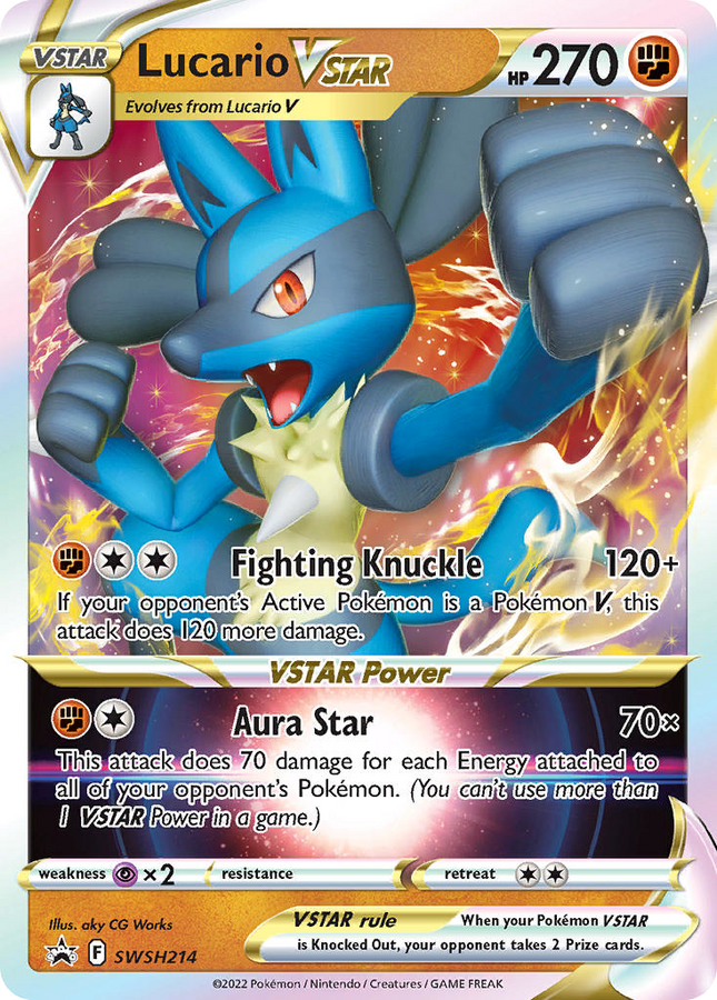 Lucario VSTAR Promo (SWSH214) SWSH Black Star Promos