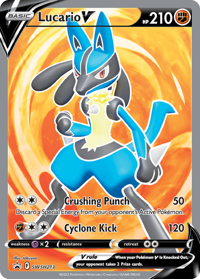 Lucario V Promo (SWSH213) SWSH Black Star Promos