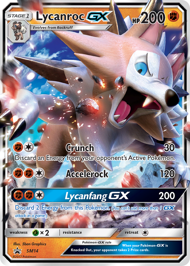 Lycanroc-GX Promo (SM14) SM Black Star Promos