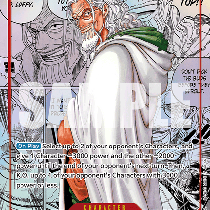 Silvers Rayleigh Secret Rare (OP08-118) Two Legends Manga Alt Art