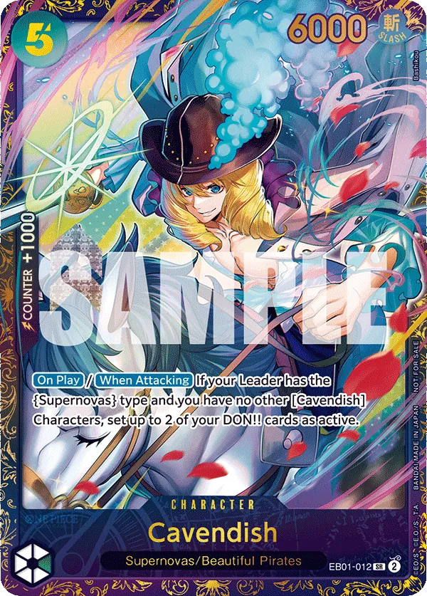 Cavendish Super Rare (EB01-012) Memorial Collection Treasure Cup Alt Art