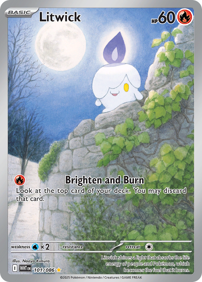 Litwick Illustration Rare (101/086) White Flare