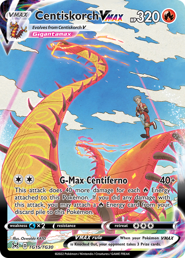 Centiskorch VMAX Rare Holo VMAX (TG15/TG30) Lost Origin Trainer Gallery