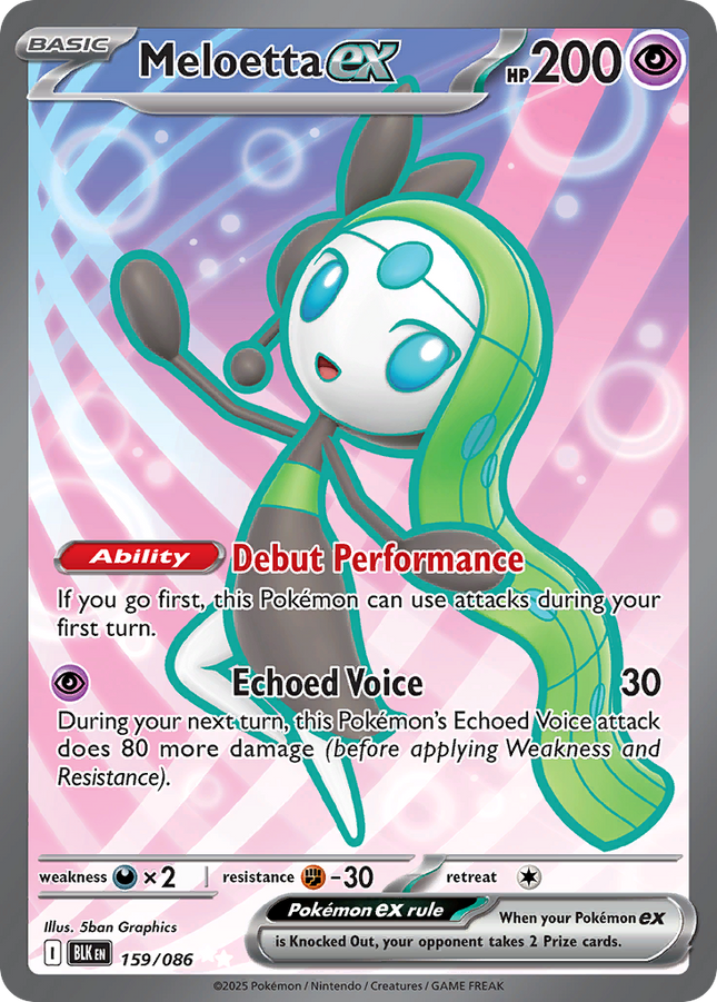 Meloetta ex Ultra Rare (159/086) Black Bolt