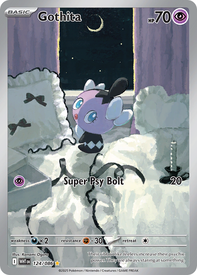 Gothita Illustration Rare (124/086) White Flare