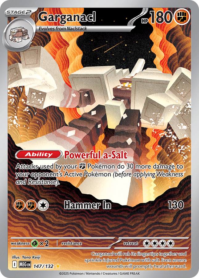Garganacl Illustration Rare (147/132) Mega Evolution