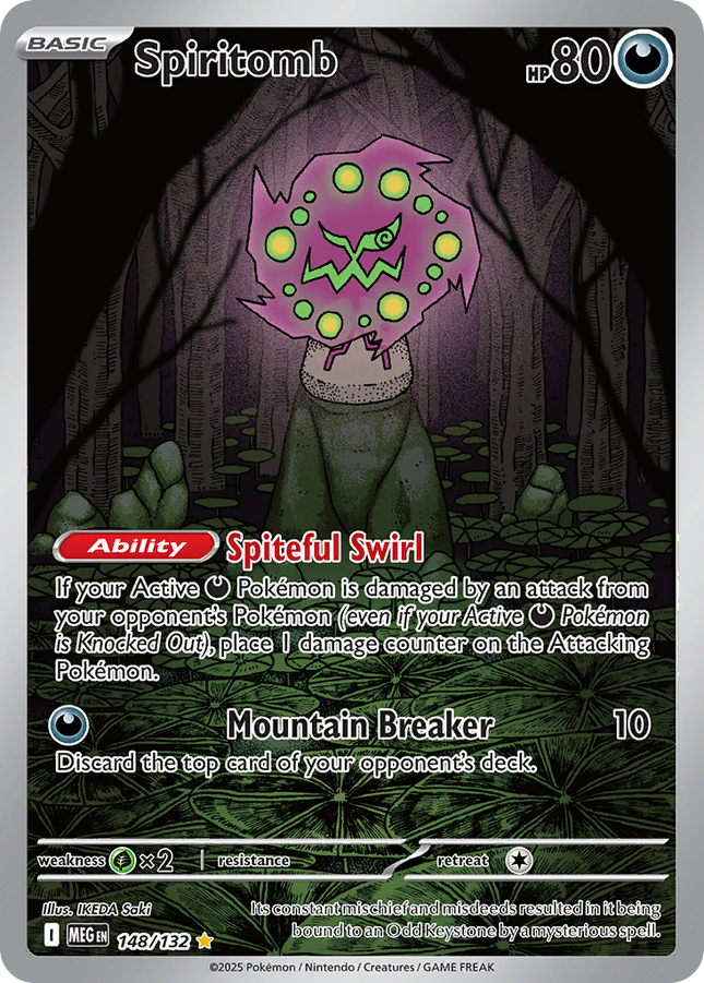 Spiritomb Illustration Rare (148/132) Mega Evolution
