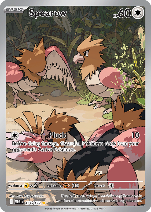 Spearow Illustration Rare (151/132) Mega Evolution