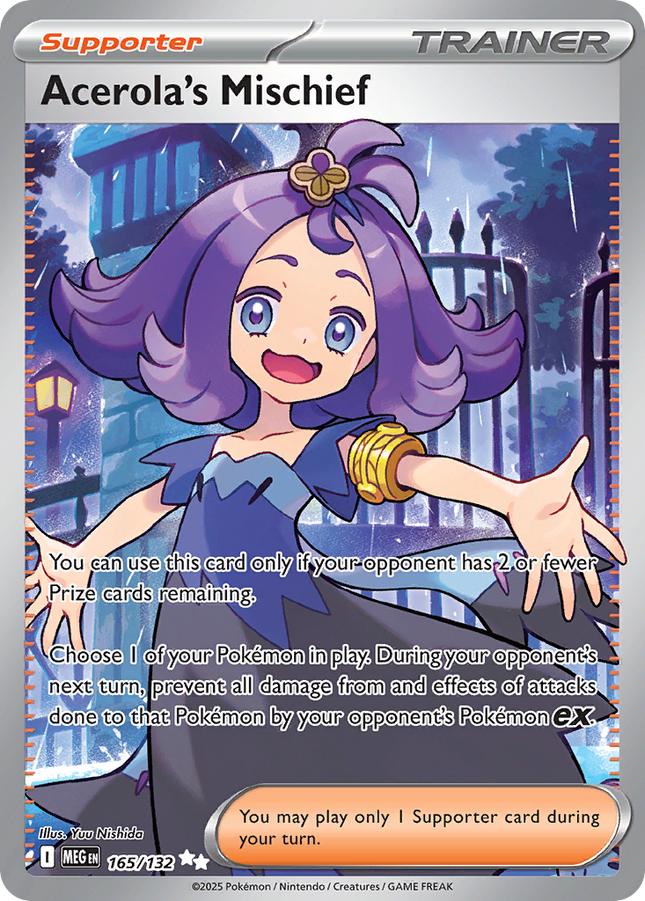 Acerola's Mischief Ultra Rare (165/132) Mega Evolution