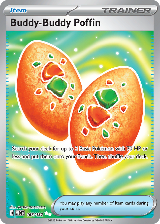 Buddy-Buddy Poffin Ultra Rare (167/132) Mega Evolution