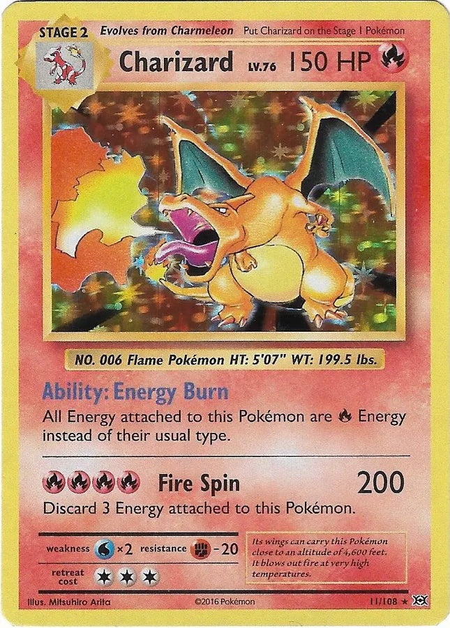 Charizard Rare Holo (11/108) Evolutions