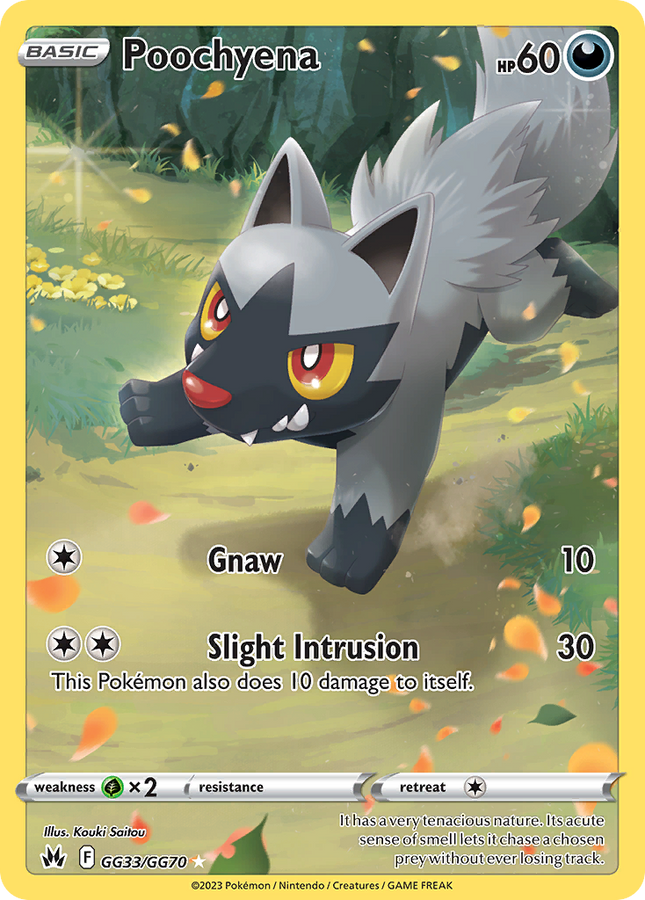 Poochyena Trainer Gallery Rare Holo (GG33/GG70) Crown Zenith Galarian Gallery