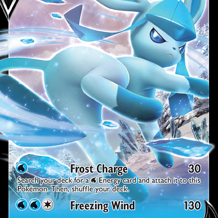 Glaceon V Rare Holo V (038/159) Crown Zenith