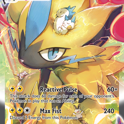 Zeraora VMAX Rare Holo VMAX (GG42/GG70) Crown Zenith Galarian Gallery
