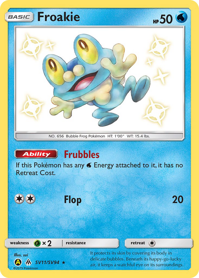 Froakie Rare Shiny (SV11/SV94) Hidden Fates Shiny Vault