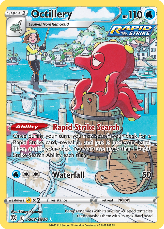 Octillery Trainer Gallery Rare Holo (TG03/TG30) Brilliant Stars Trainer Gallery