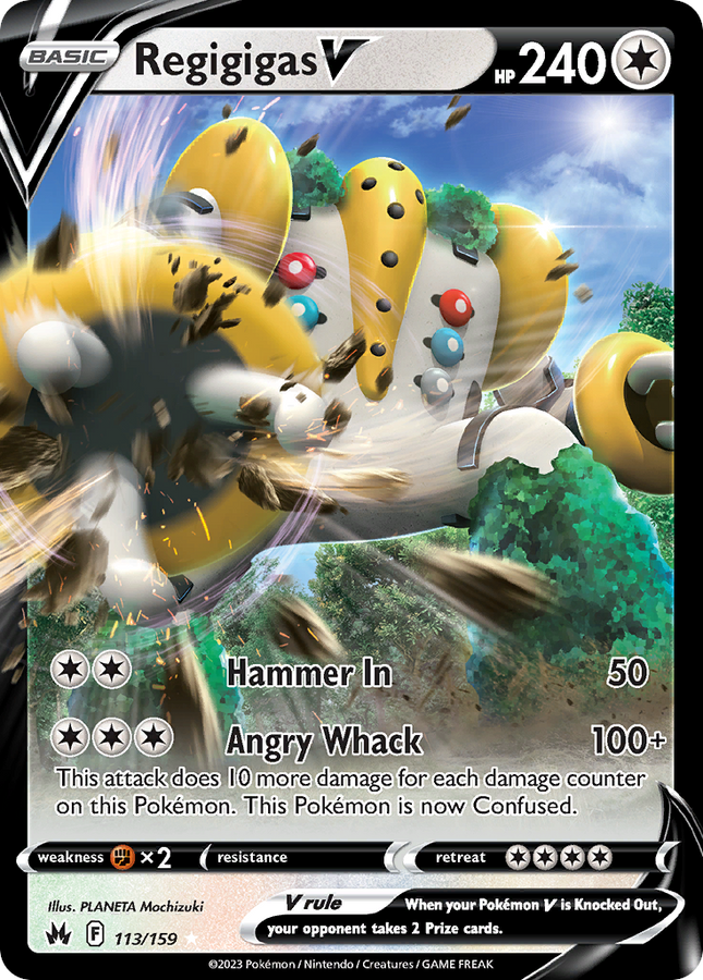 Regigigas V Rare Holo V (113/159) Crown Zenith