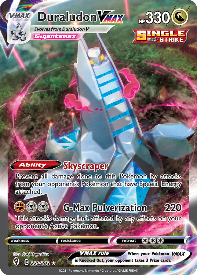 Duraludon VMAX Rare Rainbow (220/203) Evolving Skies