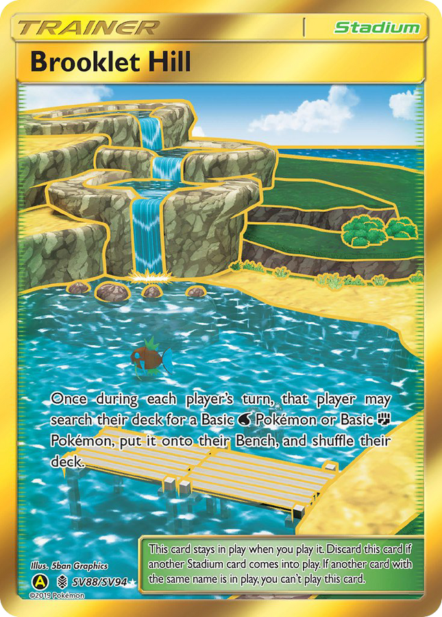 Brooklet Hill Rare Secret (SV88/SV94) Hidden Fates Shiny Vault